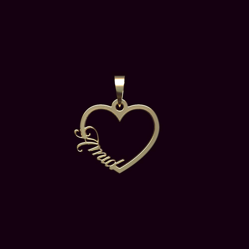 آویز گردنبند طلا 18 عیار زنانه مدوپد مدل اسم عمید amid کد PB1-10171