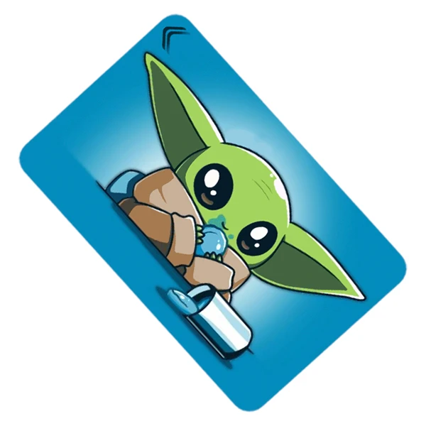 استیکر کارت طرح بیبی یودا Baby Yoda مدل CAC873-K-G1-194
