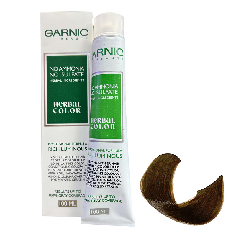 رنگ مو گارنیک مدل NO-AMMONIA شماره 7.3 حجم 100 میلی لیتر رنگ بلوند زیتونی