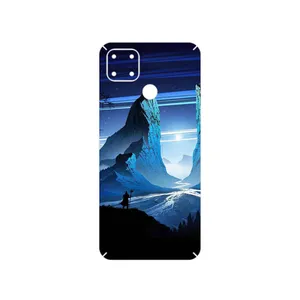 MAHOOT Blue Mountains Digital Art Cover Sticker for Realme C25s