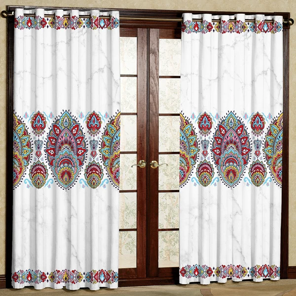 پرده مدل چاپی هازان پانچی کد 273 سایز 200x140 سانتی متر