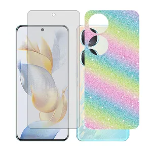 Glass together model transparent screen protector suitable for Honor 90 mobile phone with back cover sticker