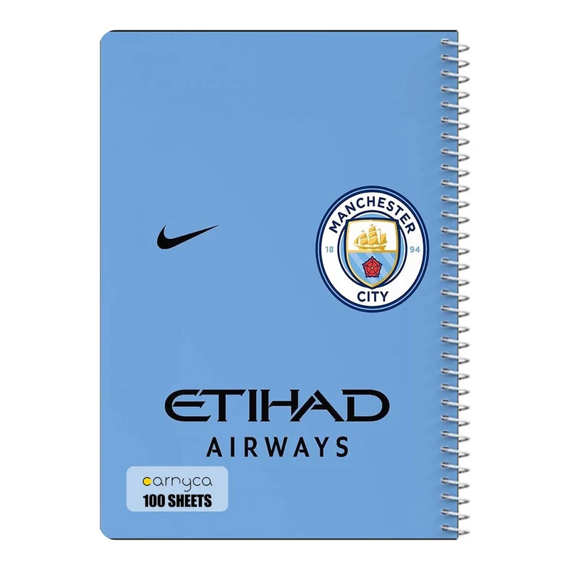 دفتر مشق 100 برگ سیمی کارنیکا طرح منچستر سیتی Manchester City کد 84551