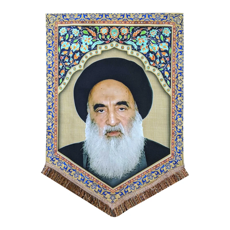 پرچم مدل مذهبی طرح آیت الله سید علی حسینی سیستانی 0132