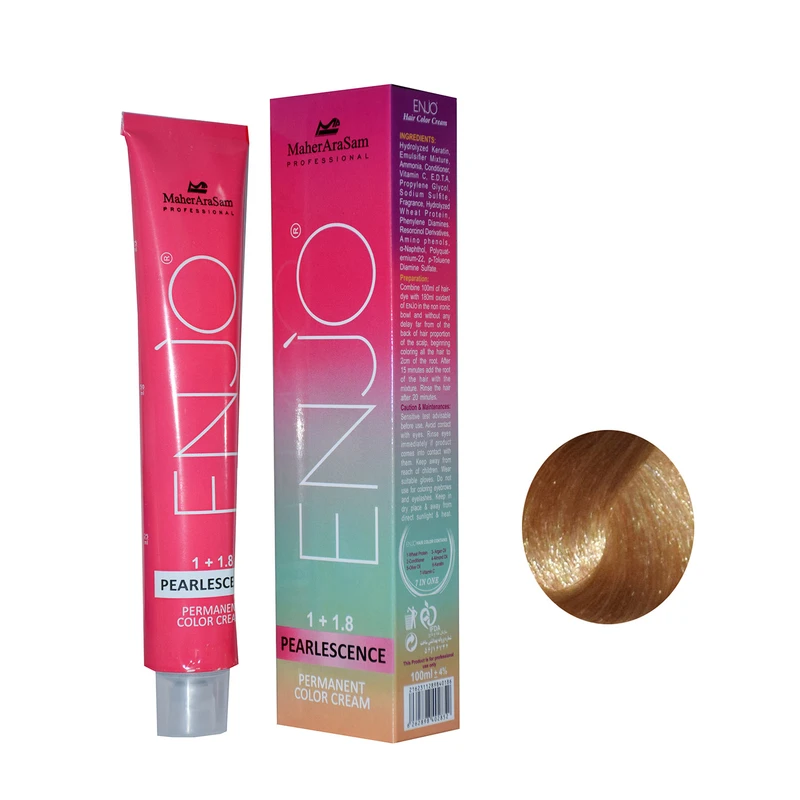 رنگ مو انجو شماره GR6 حجم 100 میلی لیتر رنگ بلوند عسلی تیره