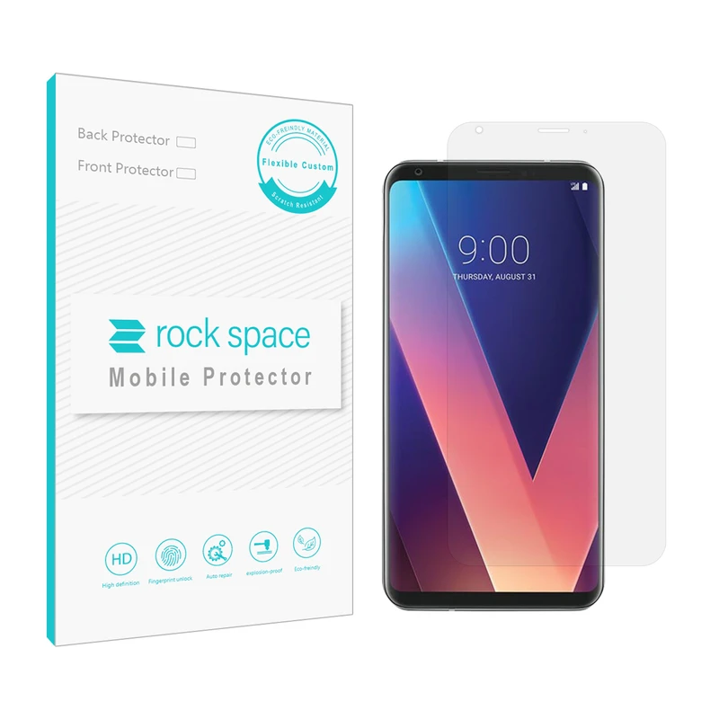 محافظ صفحه نمایش ھیدروژل راک اسپیس کد HGL مناسب برای گوشی موبایل ال جی V30 Plus