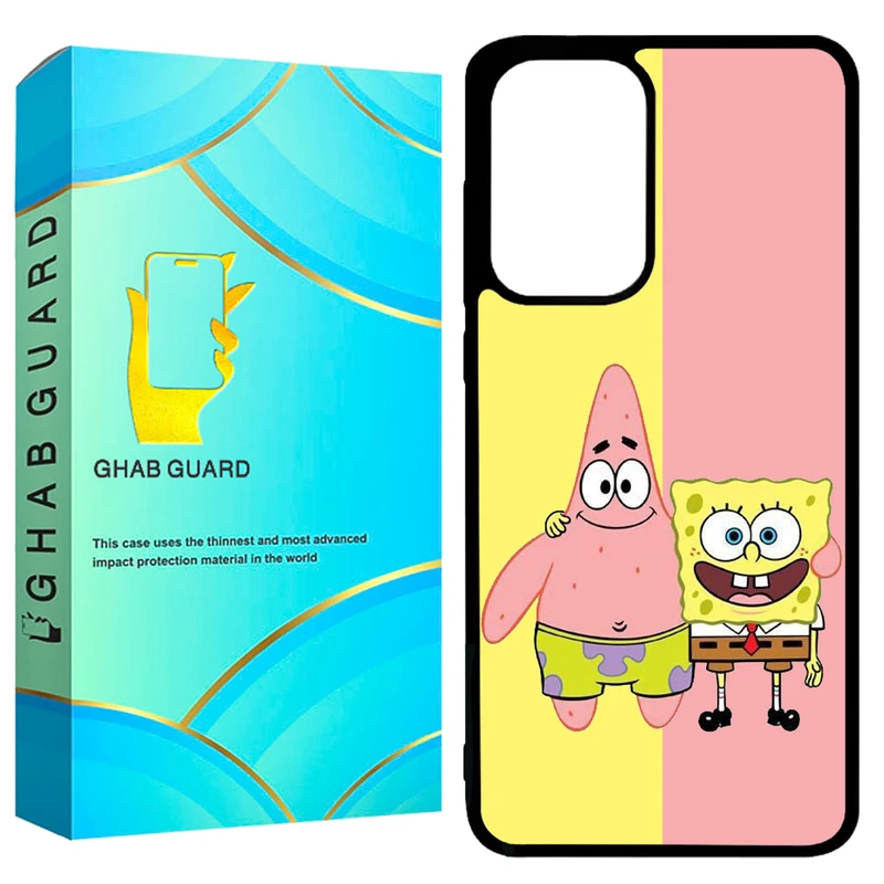 کاور قاب گارد طرح باب اسفنجی مدل GCHPA52 مناسب برای گوشی موبایل سامسونگ Galaxy A52 / A52 5G / A52s 5G