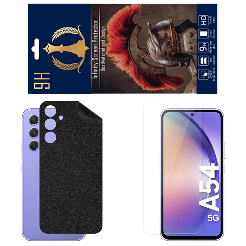 برچسب پوششی اینفینیتی مدل CH مناسب برای گوشی موبایل سامسونگ Galaxy A54 به همراه محافظ صفحه نمایش