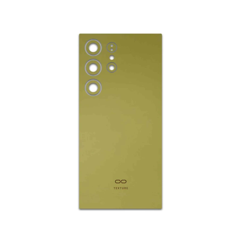 برچسب پوششی ماهوت مدل Matte-Gold مناسب برای گوشی موبایل سامسونگ Galaxy S24 Ultra
