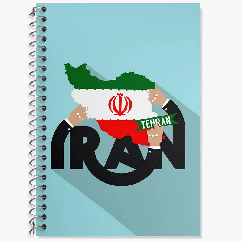 دفتر لغت 50 برگ خندالو مدل پرچم ایران کد 20512