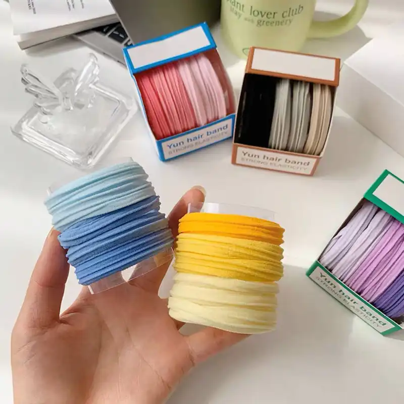 کش مو زنانه مدل حوله ای بسته 12 عددی