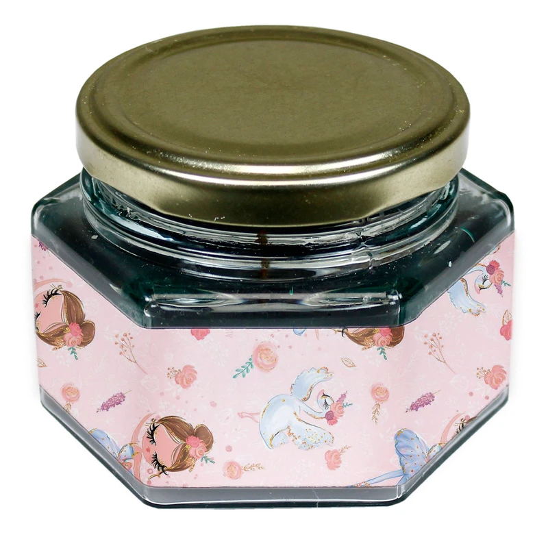 شمع لیوانی طرح دخترانه مدل b079