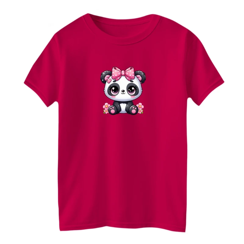 تی شرت آستین کوتاه بچگانه مدل پاندا کد 01