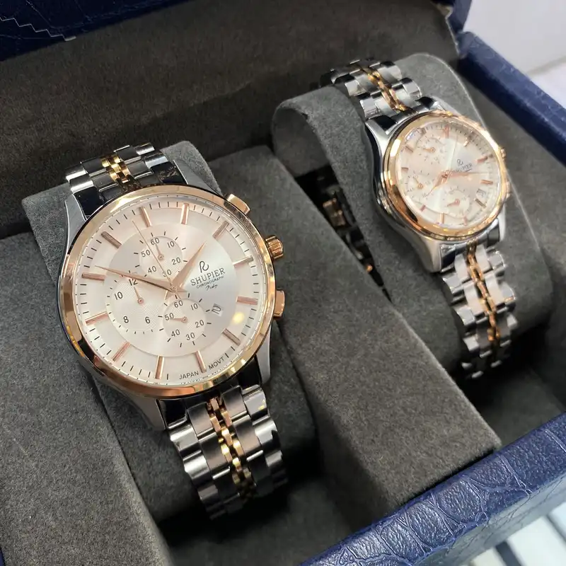 ست ساعت مچی عقربه ای زنانه و مردانه شوپیر مدل GL176A009