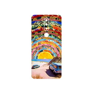 MAHOOT Collage of Orange Sky Cover Sticker for Nokia 5.1 Plus