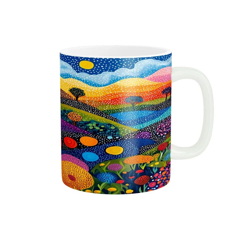 ماگ پاد آفرین مدل نقاشی انتزاعی کد 94