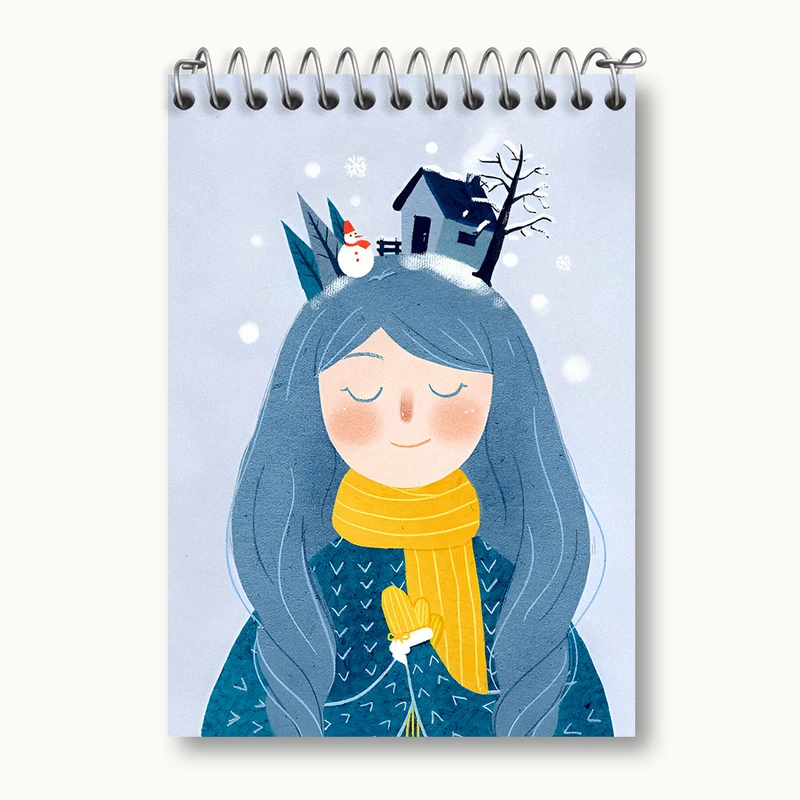 دفتر یادداشت 50 برگ خندالو طرح دخترانه کد N5659