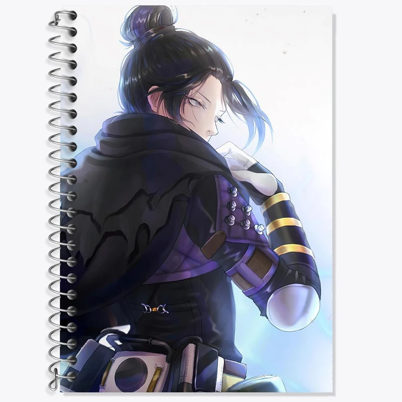 دفتر زبان 50 برگ خندالو مدل سه خط طرح wraith ایکس لجند کد 30985