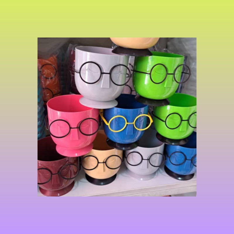 گلدان مدل عینکی فانتزی بسته 2 عددی گلدان مدل عینکی فانتزی بسته 2 عددی