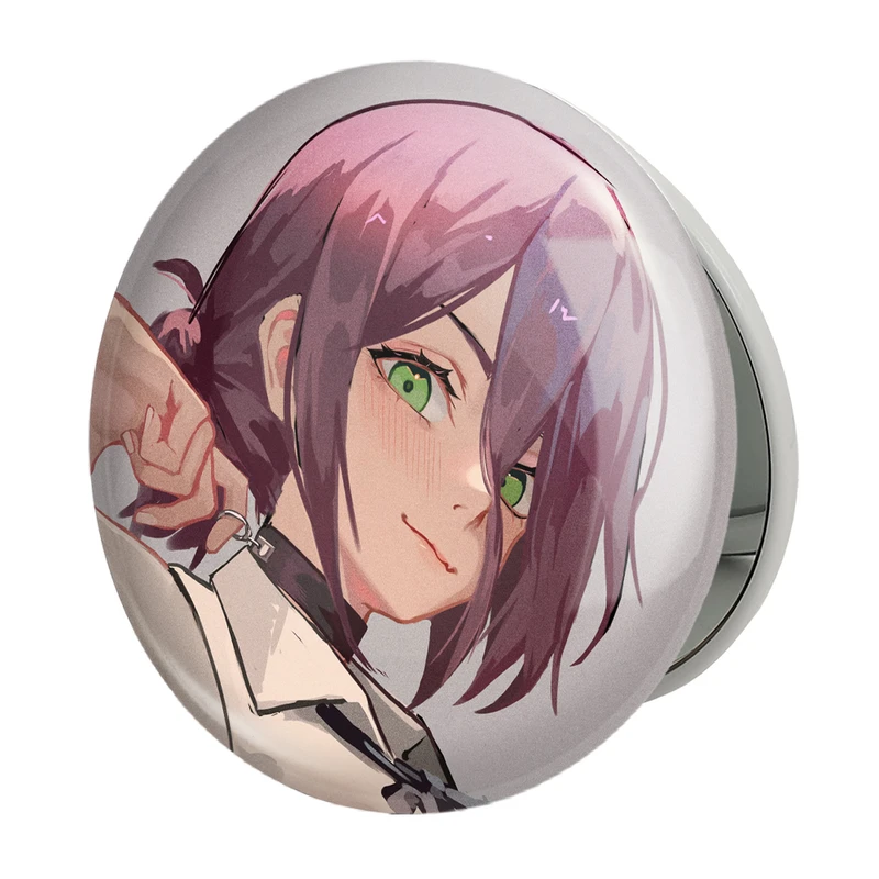 آینه جیبی خندالو طرح ریزه انیمه مرد اره ای Chainsaw Man مدل تاشو کد 17883 