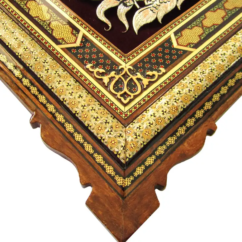 تابلو قلمزنی طرح گل و مرغ مدل 5060-4