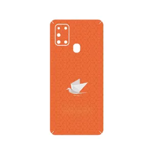 MAHOOT Minimalist origami bird Cover Sticker for Samsung Galaxy A21s