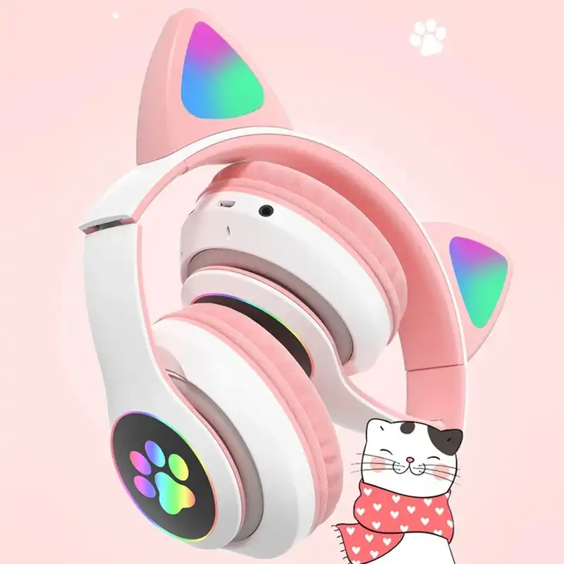 هدفون بلوتوثی مدل CAT EAR کد P33M