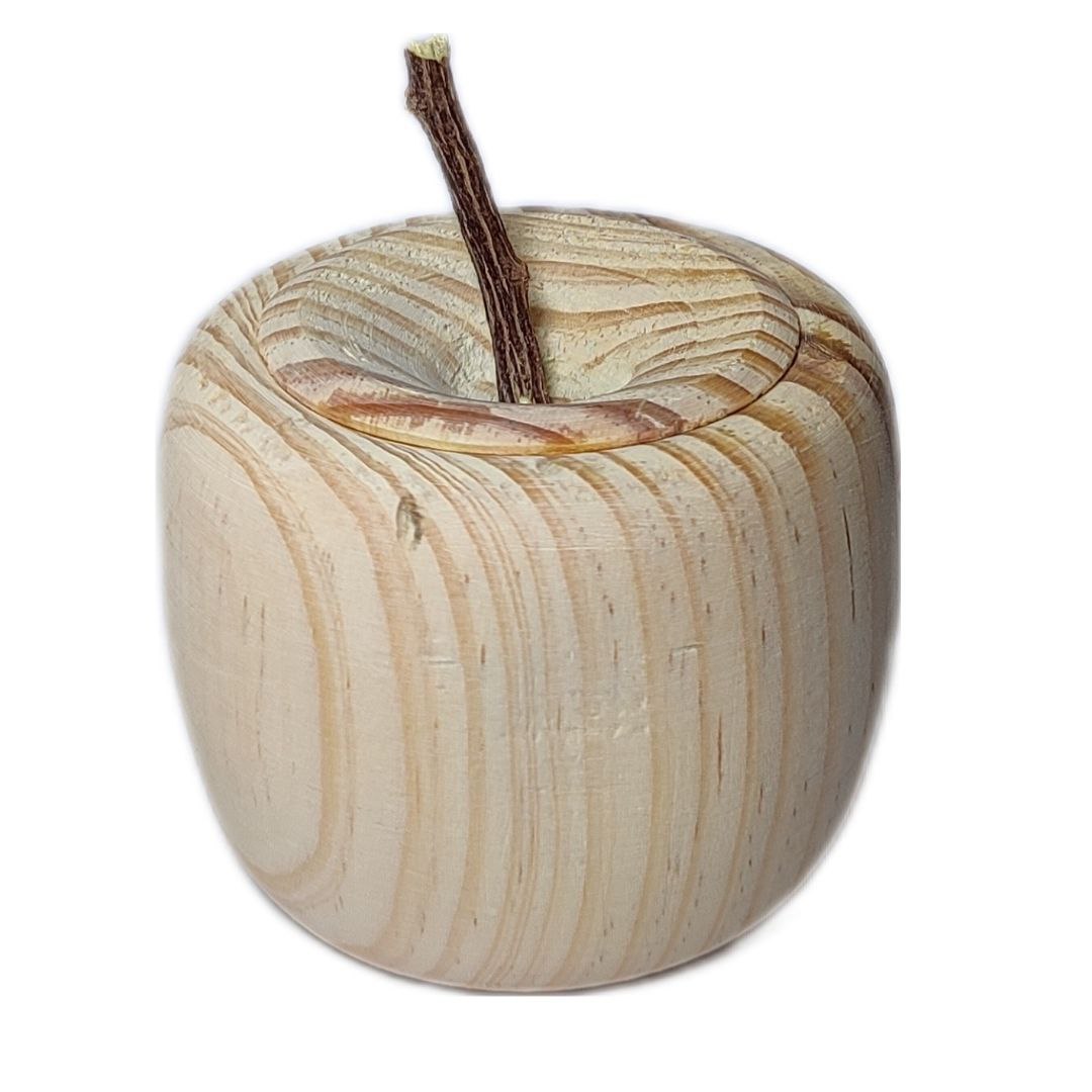 قندان چوبی طرح سیب