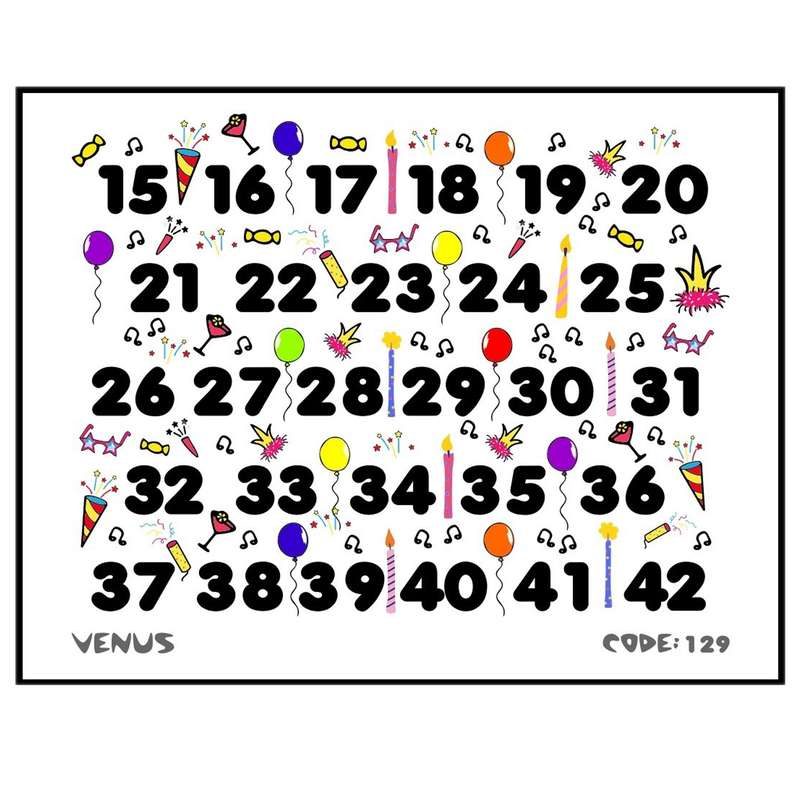 برچسب لنز ناخن مدل ونوس کد 129