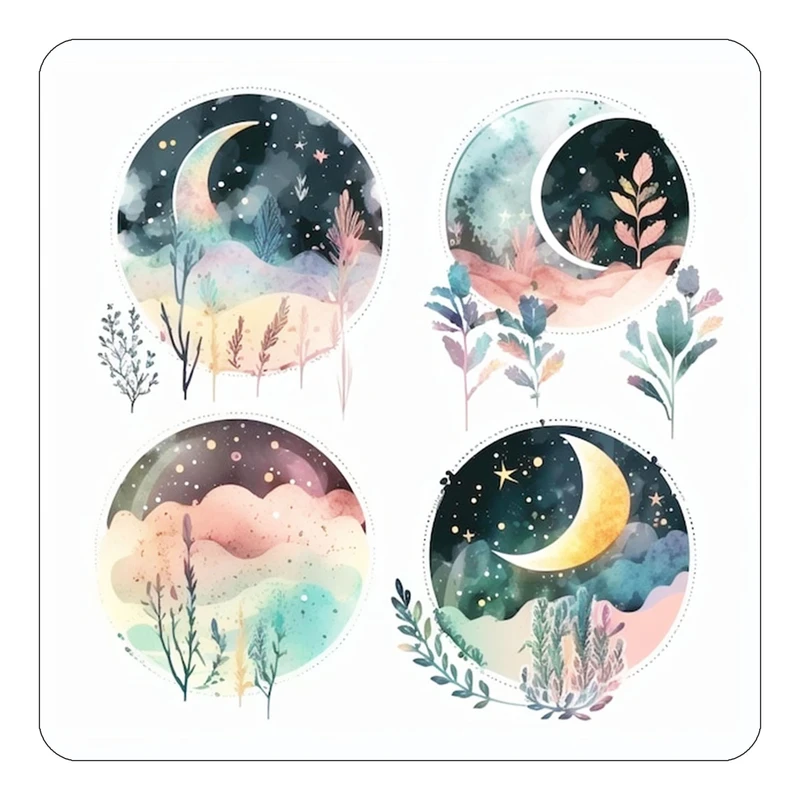 مگنت کاکتی طرح ماه و ستاره مدل mp51439