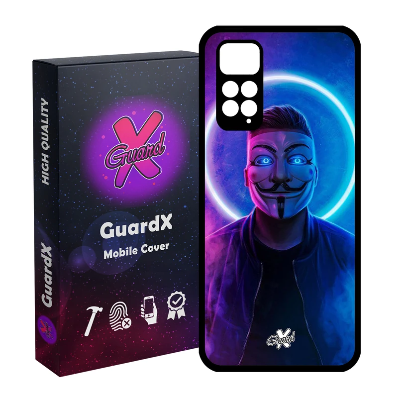 کاور گارد ایکس طرح Anonymous مدل Glass10043 مناسب برای گوشی موبایل شیائومی Redmi Note 11S/ Note 11 4G