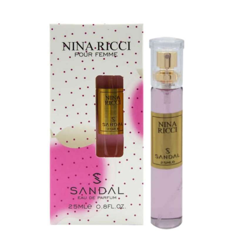 عطر جیبی مردانه سندل مدل نینا ریچی حجم 25 میلی لیتر