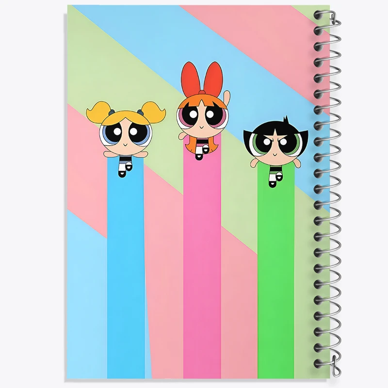 دفتر نقاشی 50 برگ خندالو طرح دختران نیرومند (The Powerpuff Girls) کد N4446