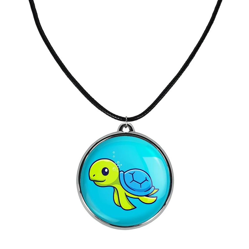 گردنبند خندالو مدل حیوانات بامزه لاکپشت کد 2968829689