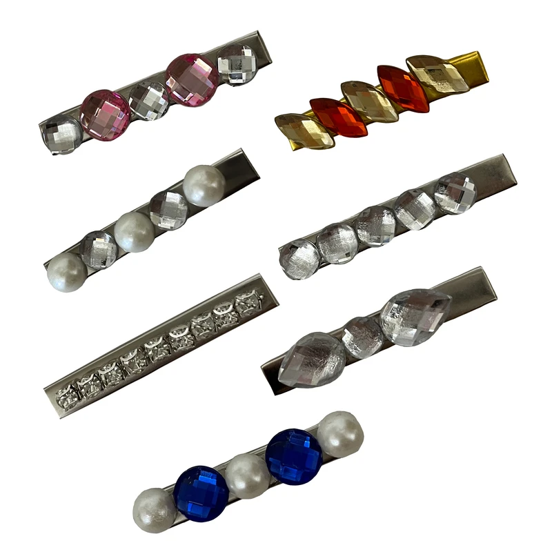 گیره مو زنانه مدل فلورا بسته ۷ عددی