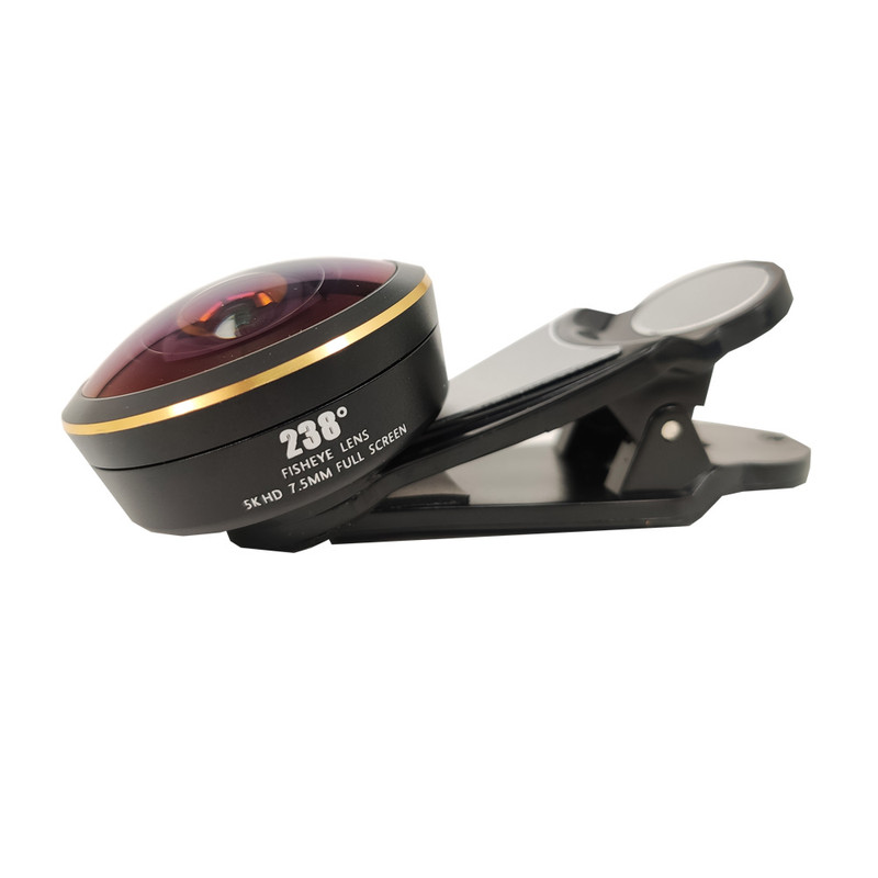 لنز کلیپسی موبایل زومی مدل Fisheye 5K 238° 7.5mm Full Screen L-8180