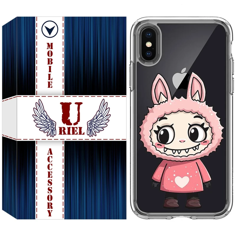 کاور یوریل مدل Clear کد 139 طرح لبوبو Labubu مناسب برای گوشی موبایل اپل iPhone X / XS