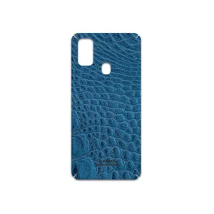 MAHOOT Blue-Crocodile-Leather Cover Sticker for Samsung Galaxy M21