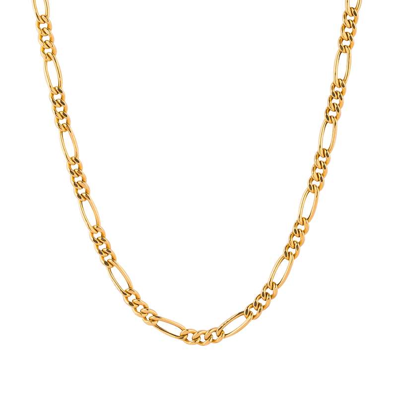 زنجیر طلا 18 عیار زنانه کاکامی مدل فیگارو کد 341