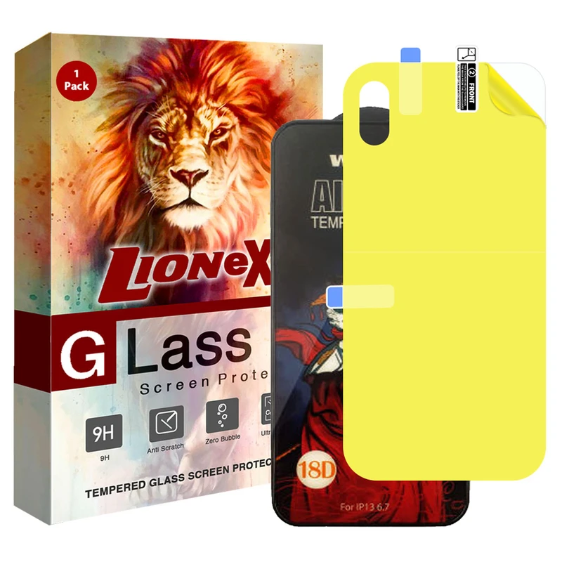 محافظ صفحه نمایش لایونکس مدل 2AIRN مناسب برای گوشی موبایل اپل iPhone XS به همراه محافظ پشت گوشی