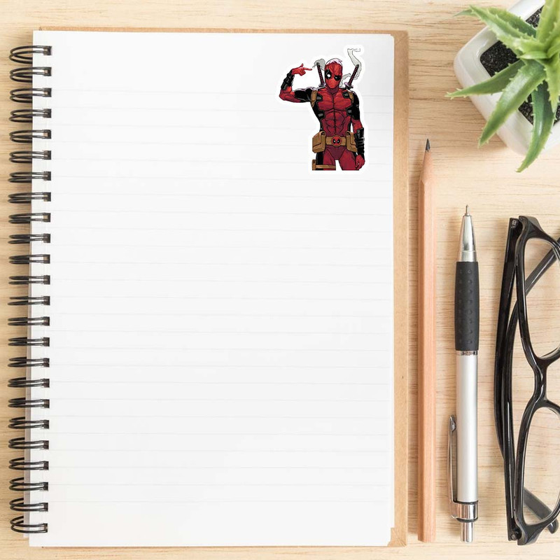 استیکر لپ تاپ کارنیکا طرح ددپول مدل DeadPool-2222012 مجموعه 2 عددی 3