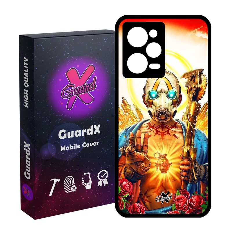 کاور گارد ایکس طرح Borderlands مدل Glass10068 مناسب برای گوشی موبایل شیائومی Redmi Note 12 Pro 5G/Poco X5 Pro 5G/Note 12 Pro Pro speed