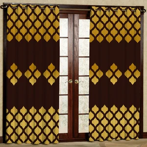 پرده مدل زیگ زاگی و لوزی هازان پانچی کد 4838 سایز 140x200 سانتی متر