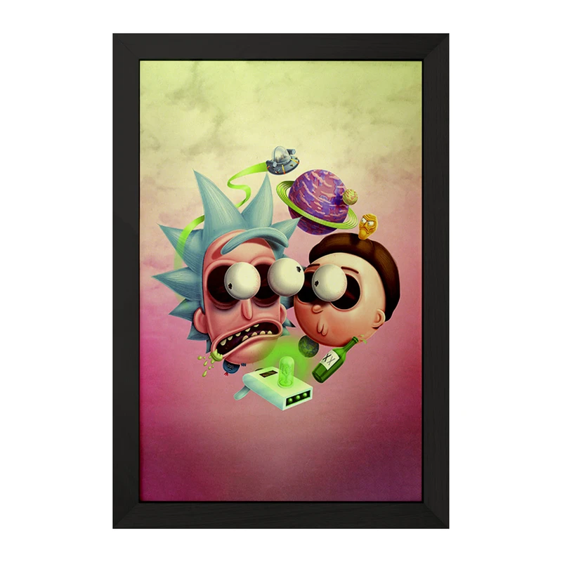 تابلو خندالو مدل ریک و مورتی (Rick and Morty) کد F136