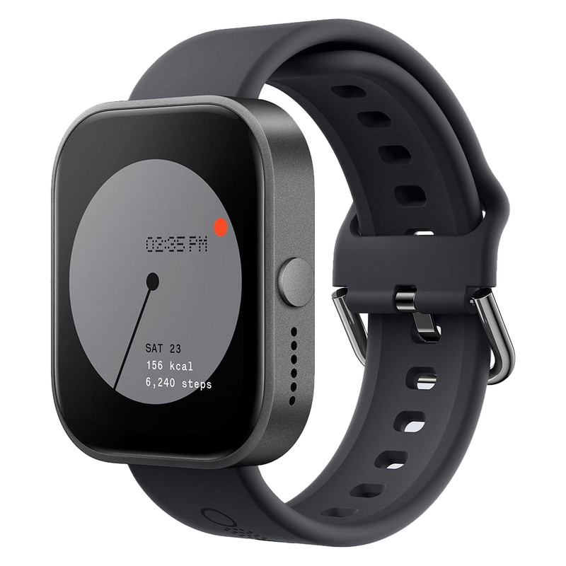 ساعت هوشمند ناتینگ مدل APY LIMITED PORO WATCH  دارای قابلیت های کنترل موسیقی، شمارنده ضربان قلب، گام شمار، قابلیت مکالمه از طریق بلوتوث، پشتیبانی از زبان فارسی، بند سیلیکون