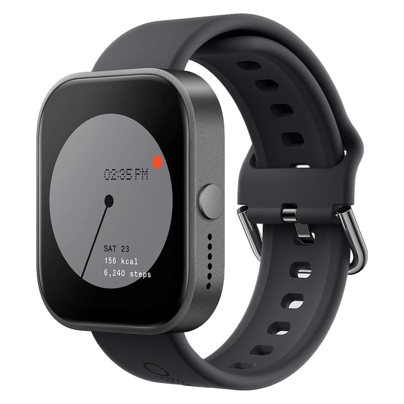 ساعت هوشمند ناتینگ مدل APY LIMITED PORO WATCH دارای قابلیت های کنترل موسیقی، شمارنده ضربان قلب، گام شمار، قابلیت مکالمه از طریق بلوتوث، پشتیبانی از زبان فارسی، بند سیلیکون