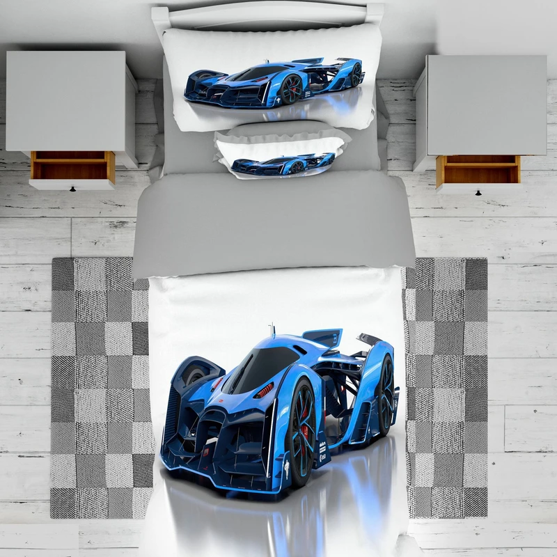 سرویس روتختی مدل ماشین رالی TXY178 تک نفره 5 تکه