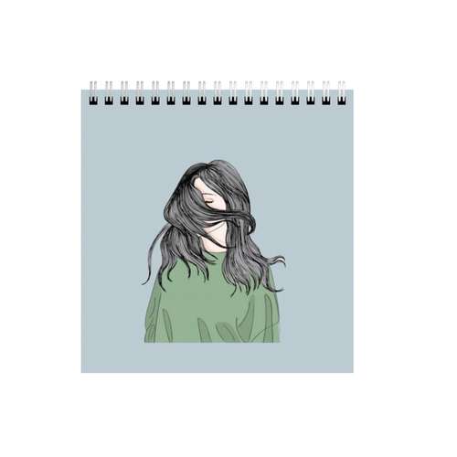 دفتر طراحی طرح دختر مو مشکی کد 8235156