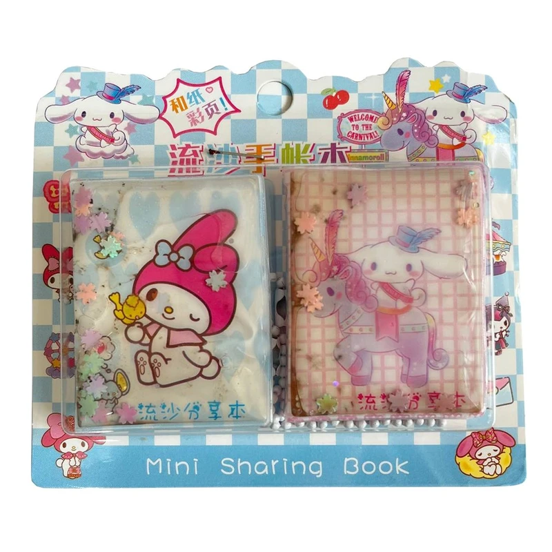 دفترچه یادداشت 40 برگ مدل آکواریومی طرح ملودی بسته 2 عددی