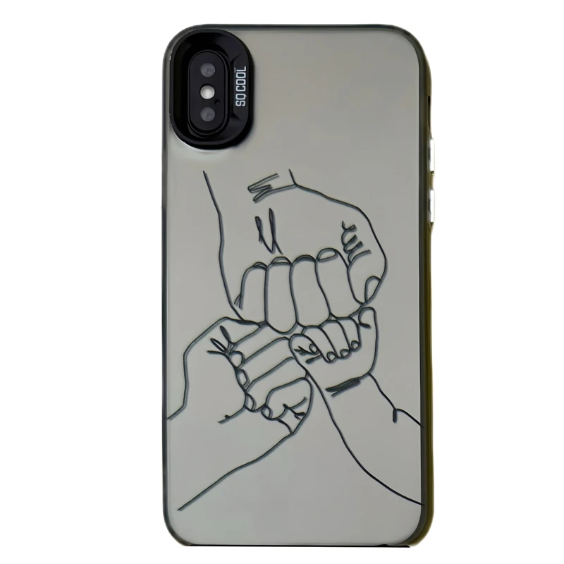 کاور مدل so cool طرح خانواده مناسب برای گوشی موبایل اپل iphone X/XS